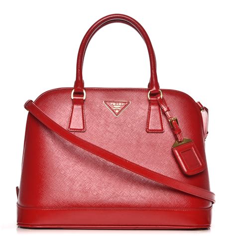 prada tote promenade open saffiano vernice leather rosso red|Prada Saffiano Vernice Promenade Tote .